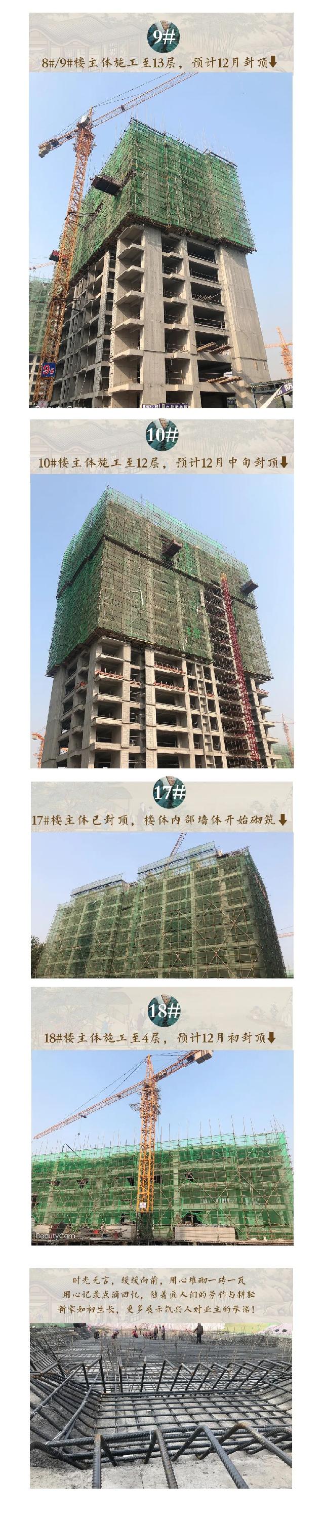 【凯兴学府】精雕细琢 11月工程播报，家音暖初冬