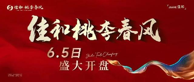 佳和桃李春风 6月5日盛大开盘