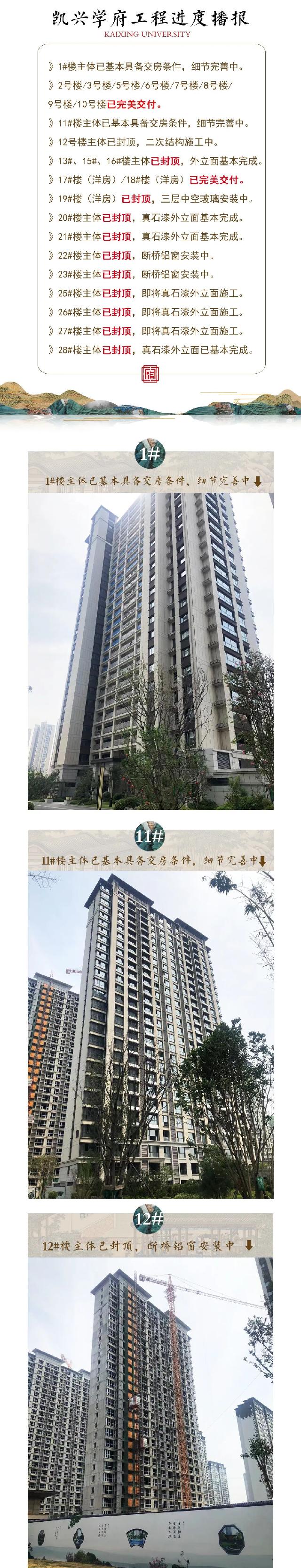 八月份工程进度播报 | 品质现房共鉴幸福美好家音！