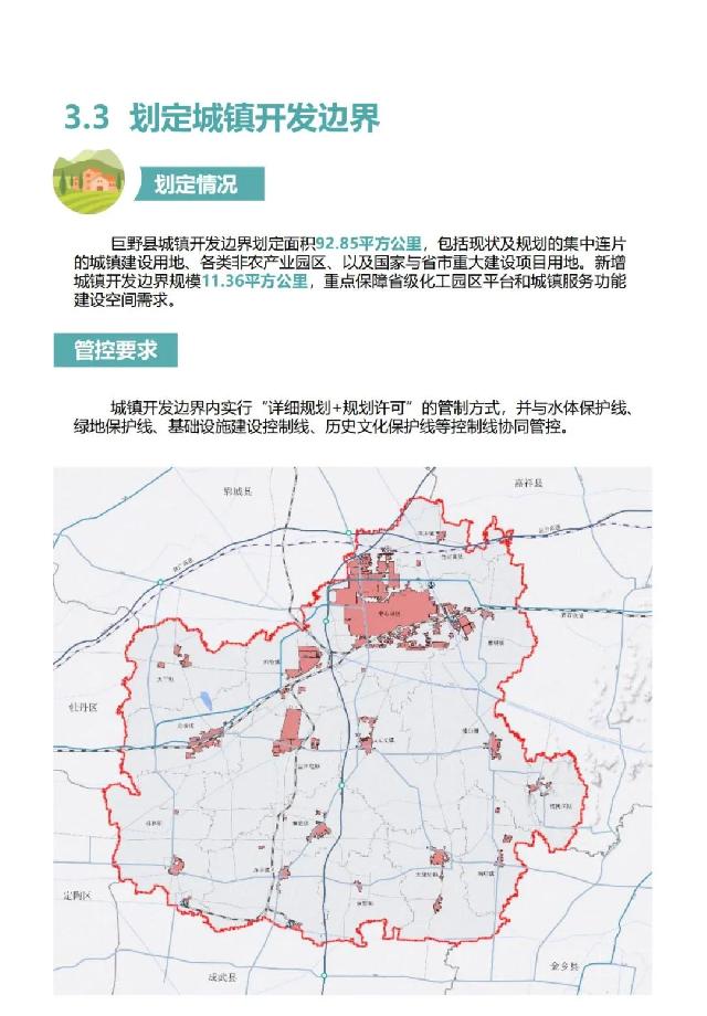 事关巨野发展未来！《巨野县国土空间总体规划（2021-2035年）》公开征询意见