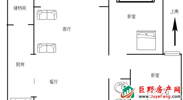 文昌府邸 2室2厅 110平米 毛坯 36万元